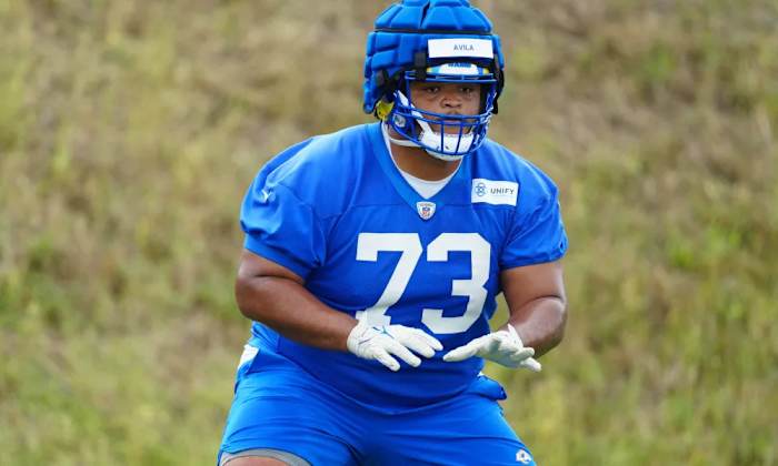 Los Angeles Rams rookie left guard Steve Avila.